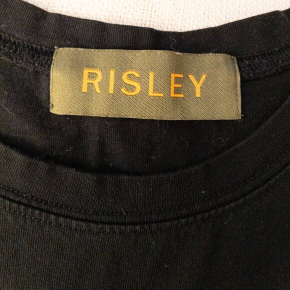 RISLEY Black & White Colorblock Ruffle Dress | Asymmetrical Avant-Garde Style - Picture 3 of 4